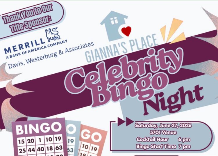 Gianna's Place sediará arrecadação de fundos para celebridades Bingo Night no sábado