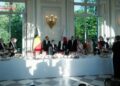 Imperador e Imperatriz do Japão participam de banquete real na Bélgica