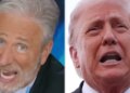 Jon Stewart acerta o momento em que Trump 'merda na cama' no Irã