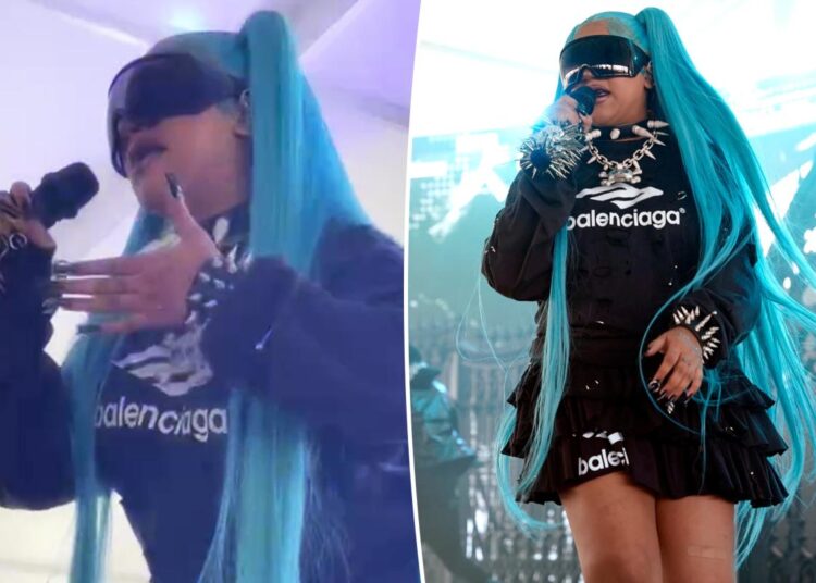 Kim Kardashian, filha de Kanye West, North, 12, é o centro das atenções para a primeira apresentação solo em um festival de música