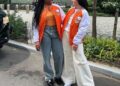 Knicks esposas Ali Brunson e Shannon Hart no MSG Celebrity Row