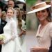 Membros da família real sorriem ao comparecerem ao casamento de Peter Phillips em meio ao desprezo do príncipe Harry