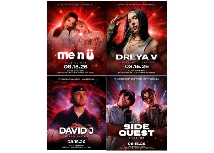 Monterey Motorsports Festival anuncia programação de entretenimento para 2026 encabeçada pelo Viral DJ Duo SIDEQUEST
