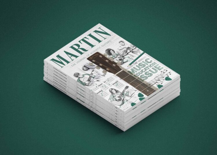 O 2026 Martin Journal é sobre educação musical, com entrevistas exclusivas com Jason Isbell e Molly Tuttle, e um mergulho profundo na nova parceria de Martin com a escola de música de Paul McCartney