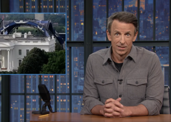 Seth Meyers invade festa de aniversário de Trump no UFC
