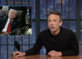 Seth Meyers passa 5 minutos criticando os hábitos de sono de Trump
