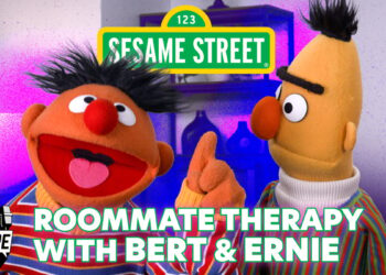 Terapia de companheiro de quarto com Bert e Ernie da 'Vila Sésamo'