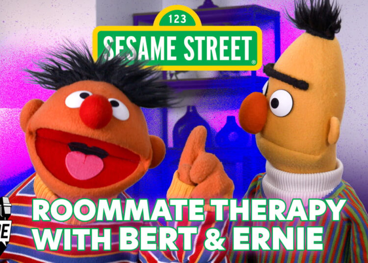Terapia de companheiro de quarto com Bert e Ernie da 'Vila Sésamo'