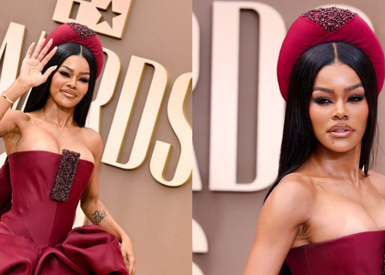 Teyana Taylor em vestido Stephane Rolland no BET Awards 2026