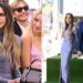Victoria Beckham com David Beckham na cerimônia da Calçada da Fama de Hollywood