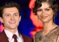 Zendaya e Tom Holland compartilham um doce momento de PDA em uma nova foto rara