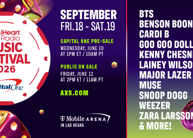 iHeartMedia anuncia programação para o festival de música iHeartRadio 2026 apresentado pela Capital One