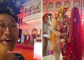 ‘Ninguém vai te expulsar’: família real dá as boas-vindas a estranho americano no casamento no palácio de Jaipur