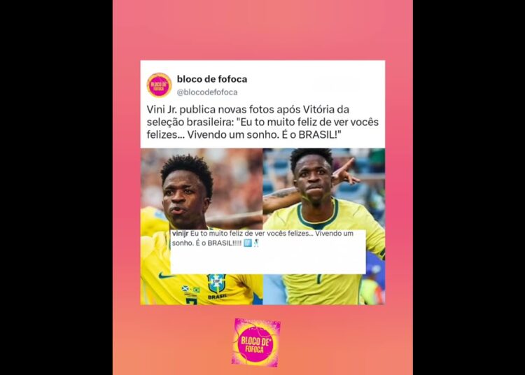 #vinijr . publica novas fotos após Vitória da seleção brasileira. #fofocas