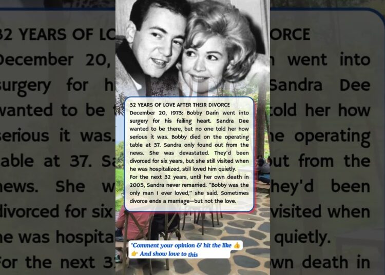 32 YEARS OF LOVE AFTER THEIR DIVORCE