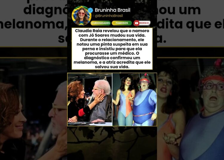 Claudia Raia revela como Jô Soares salvou sua vida durante o namoro