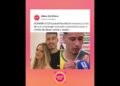 ROMÂNTICO! #gabrielmartinelli  mostrou a foto de sua namorada durante a entrevista .
