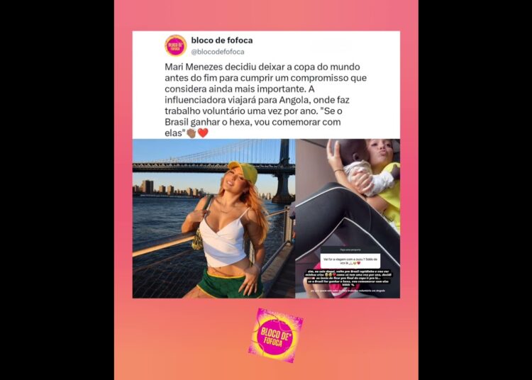 #marimenezees viajará para Angola onde faz trabalho voluntário. ❤️👏🏾 #fofocas #fofoca
