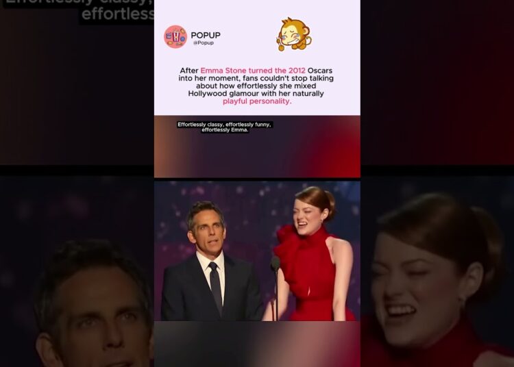 After Emma Stone turned the 2012 Oscars into her moment, fans couldn’t stop talk #emmastone #shorts