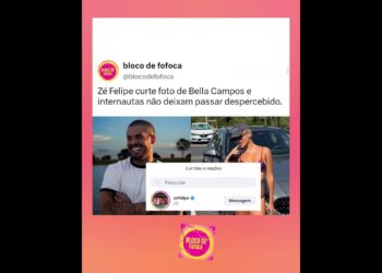 #zefelipe deixa curtida em foto de #bellacampos . #fofocas #fofoca