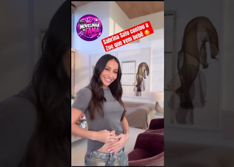 Sabrina Sato contou a Zoe que vem bebê #ultimasnoticia #fofoca #sabrinasato #famosos