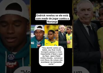 Endrick revelou se ele está com medo de jogar contra a Noruega