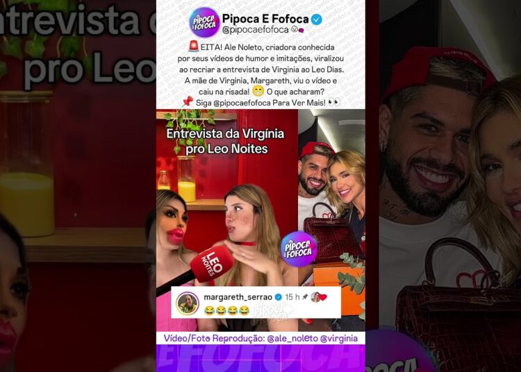 Mãe de Virginia Reage a Vídeo de Ale Noleto e Diverte a Web 😁 #virginia #fofoca