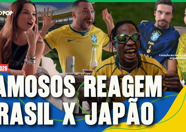 Gil do Vigor, Travis Scott e Jade Picon | A reação dos famosos no jogo Brasil x Japão