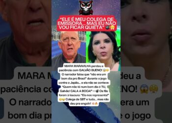 MARA MARAVILHA PERDE A PACIÊNCIA COM GALVÃO BUENO E INTERNET APLAUDE 🔥