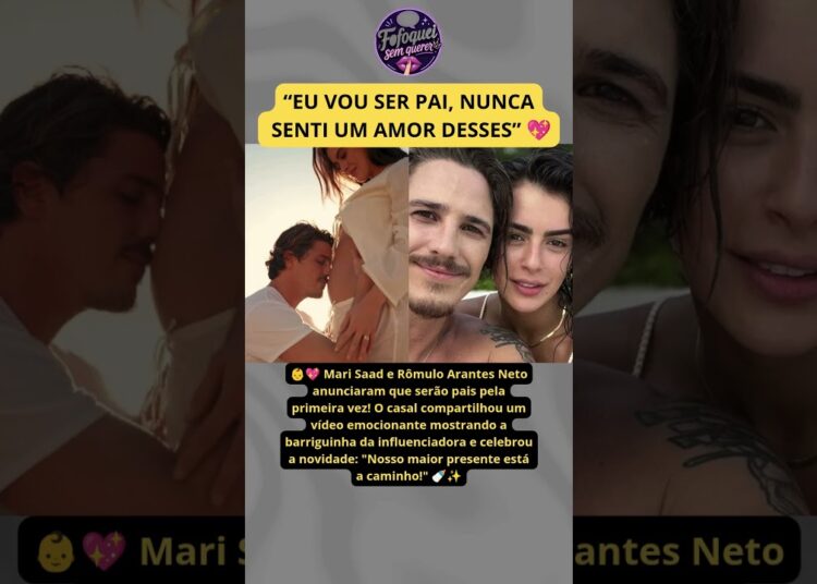 Rômulo Arantes Neto e Mari Saade anunciam primeira gravidez e emocionam fãs com vídeo 💖