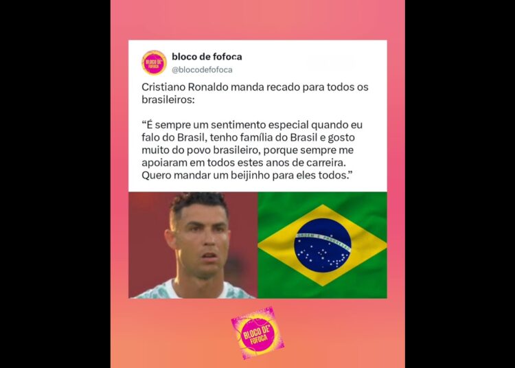 #cristianoronaldo  manda recado para todos os brasileiros. #fofocas #fofoca
