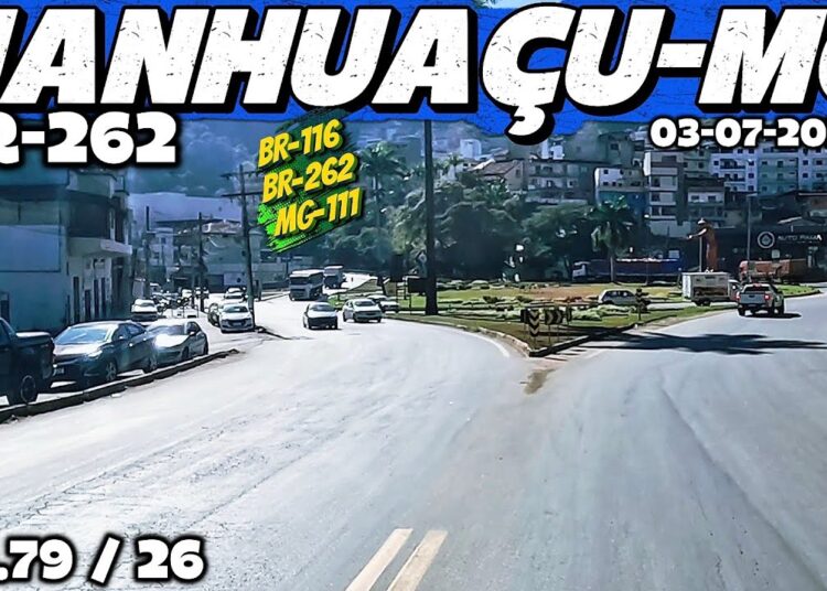 PASSANDO POR MANHUAÇU-MG BR116/BR262 E MG-111. #minasgerais #br116 #br262 #mg111 #trevoderealeza