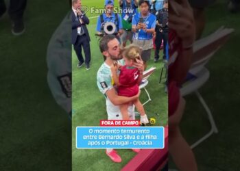 O momento ternurento entre Bernardo Silva e a filha após o Portugal – Croácia | Fama Show