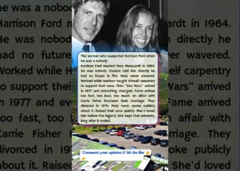 The woman who supported Harrison Ford when he was a nobody