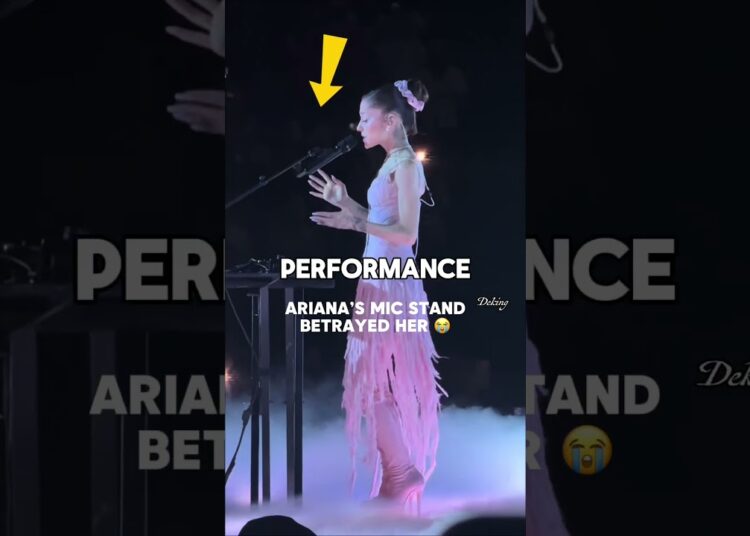 Even the Best Performers Can’t Escape This 😳#arianagrande #shorts #concert