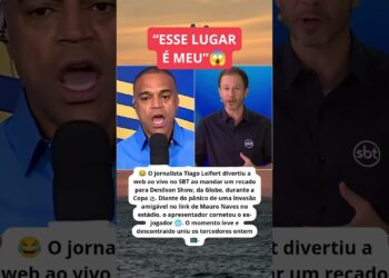 TIAGO LEIFERT perde a paciência e manda recado ao vivo para DENÍLSON no SBT 🤯📺