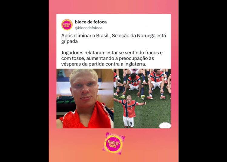Após eliminar o Brasil , Seleção da Noruega está gripada. #fofoca #fofocas