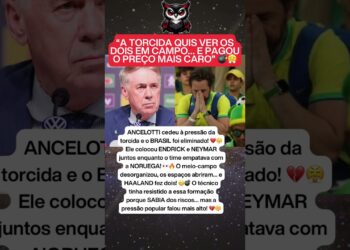 ANCELOTTI CEDEU À PRESSÃO, COLOCOU NEYMAR E ENDRICK… E O BRASIL CAIU PERANTE HAALAND😱