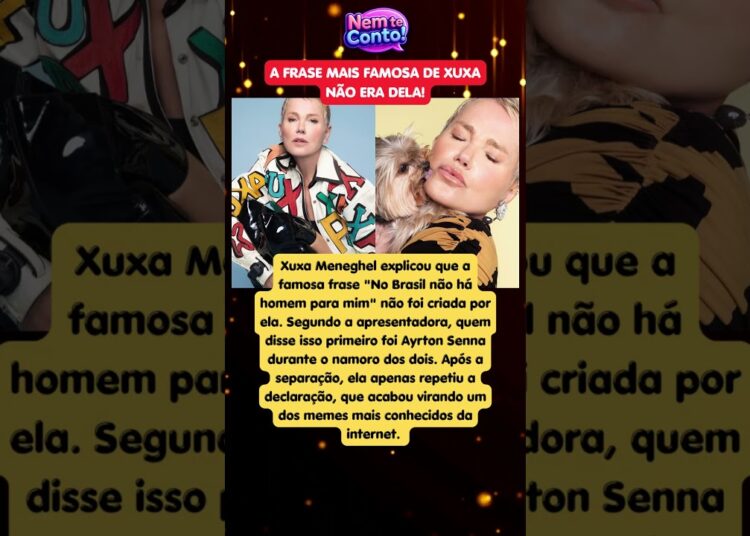 😱 XUXA REVELA A VERDADE SOBRE O MEME! ❤️ Frase famosa envolvia AYRTON SENNA e ninguém sabia