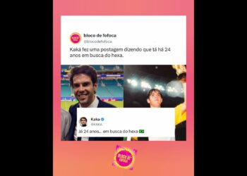 #kaka  fez uma postagem que tá há 24 anos em busca do hexa. #fofocas #copadomundo
