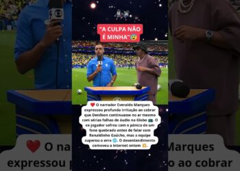 EVERALDO MARQUES se irrita com DENÍLSON após problema em transmissão da TV GLOBO 🤯🎙️