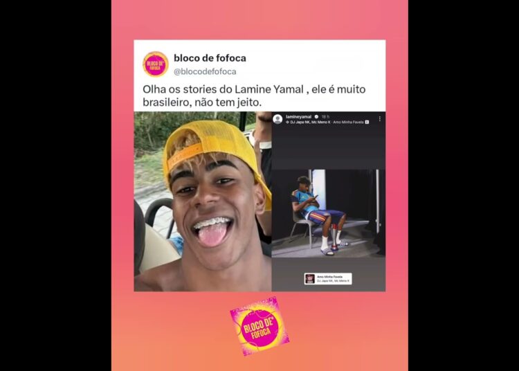 Olha os stories do #lamineyamal  , ele é muito brasileiro. #fofoca #fofocas
