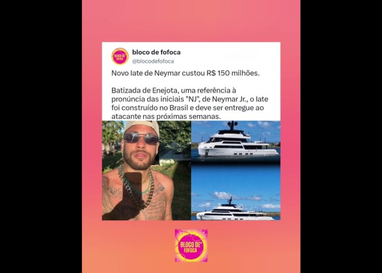 #neymar adquiriu um Iate que custou R$ 150 milhões. #fofoca #fofocas