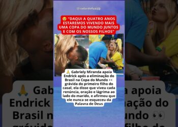 GABRIELY MIRANDA APOIA ENDRICK APÓS ELIMINAÇÃO DO BRASIL