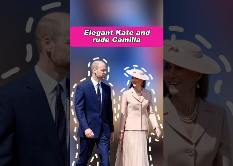 Elegant Kate and rude Camilla. #royal #katemiddleton #queencamilla