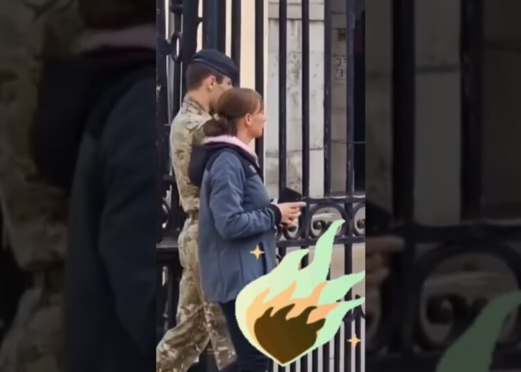 Peter Ellis visited his duty post#kingsguard #kingguard #buckinghampalace #peterellis #realeza #fyp