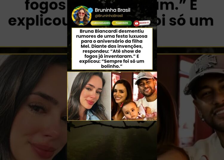 Bruna Biancardi rebate rumores sobre festa da filha: “Sempre foi só um bolinho”