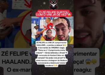 ZÉ FELIPE SURTA AO VER VINI JR. ABRAÇAR HAALAND NA COPA BRASIL X NORUEGA E VIRALIZA 😱