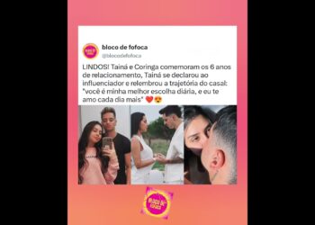 LINDOS! #tainacosta e #coringa comemoram os 6 anos de relacionamento.#loudcoringa #fofocas #fofoca