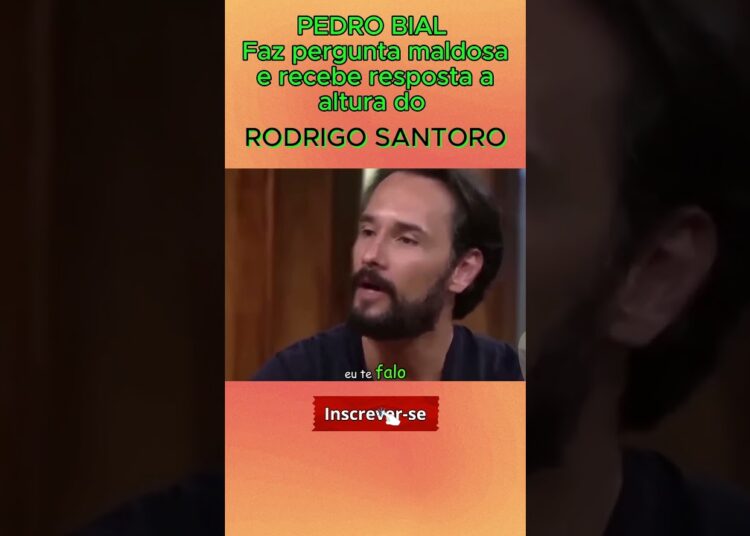 🚨[TRETA] PEDRO BIAL PERGUNTA PARA RODRIGO SANTORO O QUE QUER E OUVE O QUE NÃO QUER #celebridades
